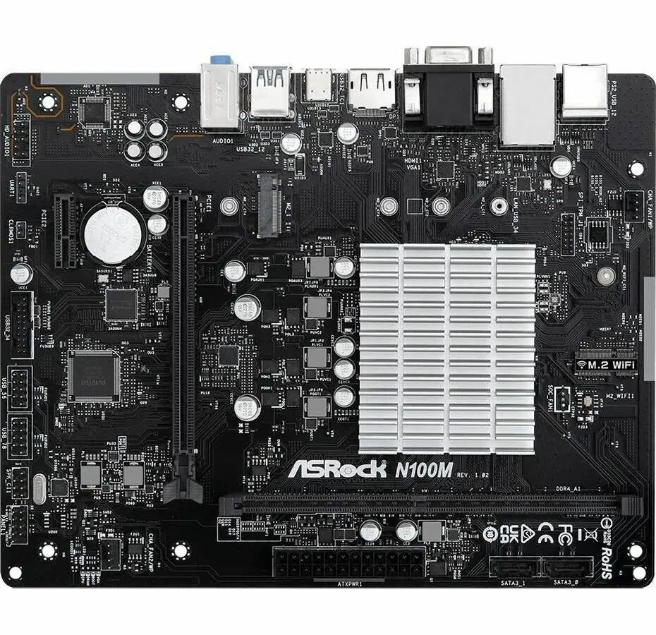 Материнская плата ASRock N100M — фото 8