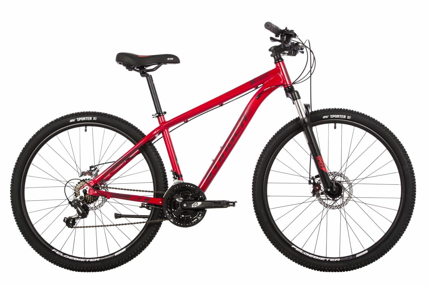 Велосипед Stinger Element Evo 27.5" (2023) (Велосипед STINGER 27.5" ELEMENT EVO красный, алюминий, размер 18")