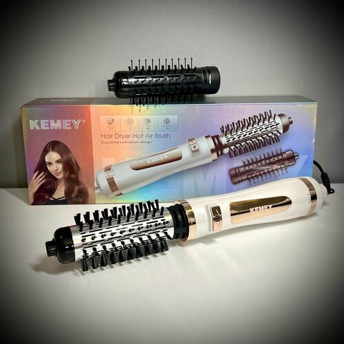 Фен-щетка Kemei 2 в 1 для укладки волос 235000₽