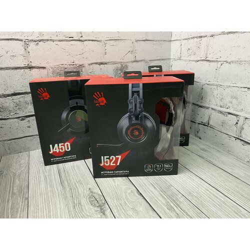 Компьютерная гарнитура A4Tech Bloody J450 черныйзеленый 355000₽