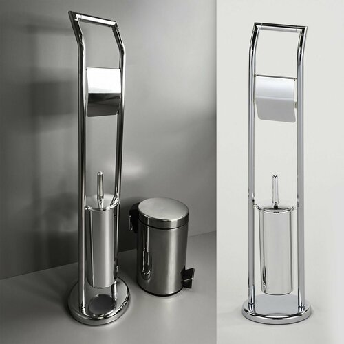 Стойка для туалетной бумаги и ерша MySpace TS54, хром