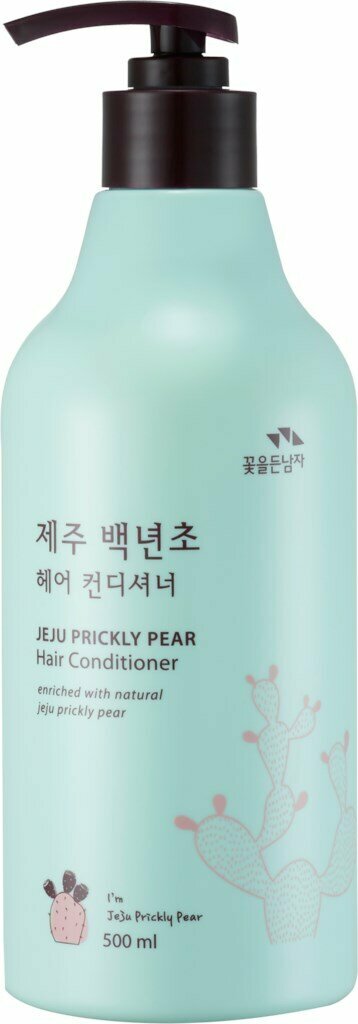 Бальзам-ополаскиватель для волос FLOR DE MAN Jeju Prickly Pear с кактусом, 500мл, Корея, 500 мл