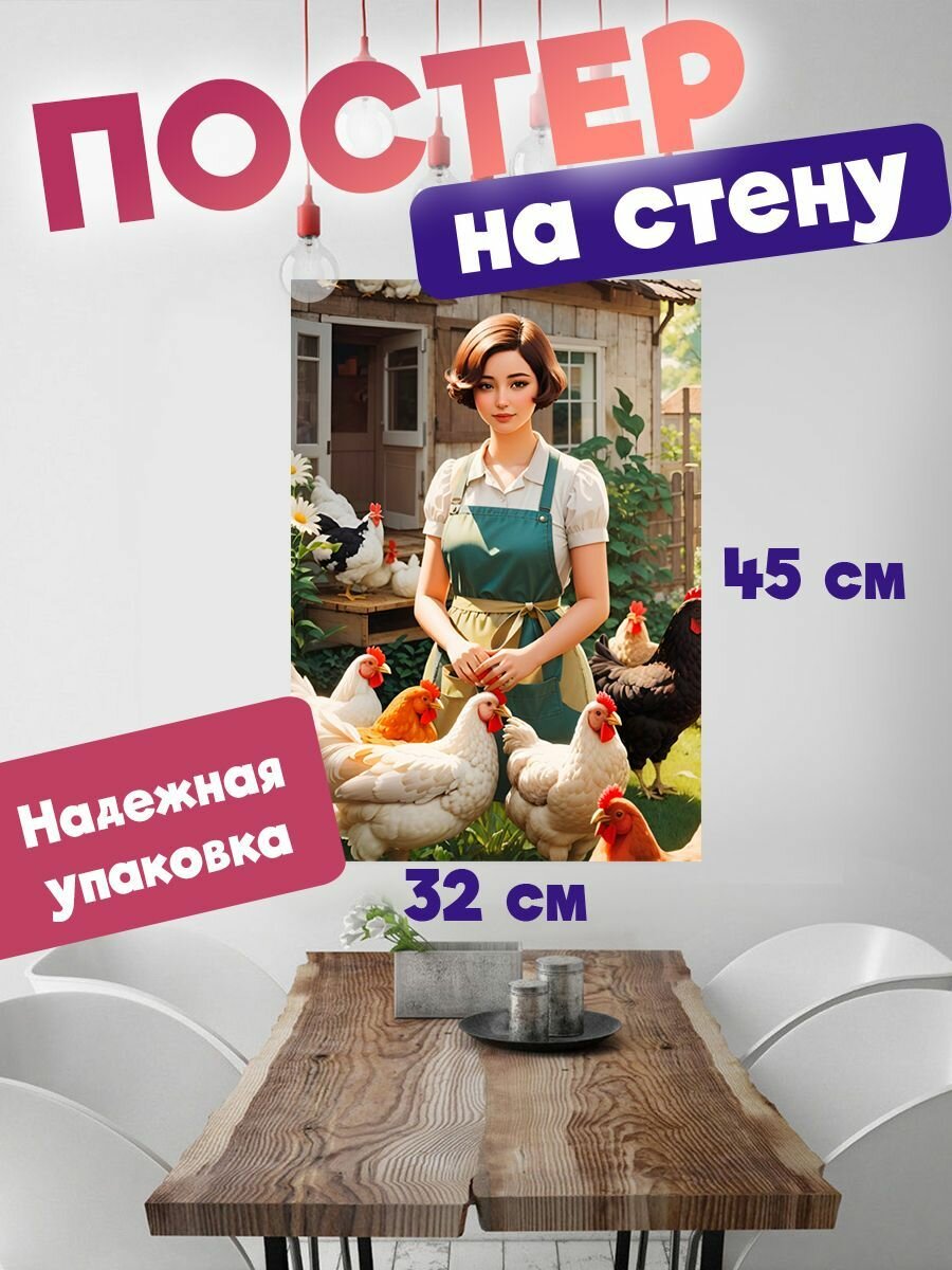 Плакат на стену 32х45 Арт