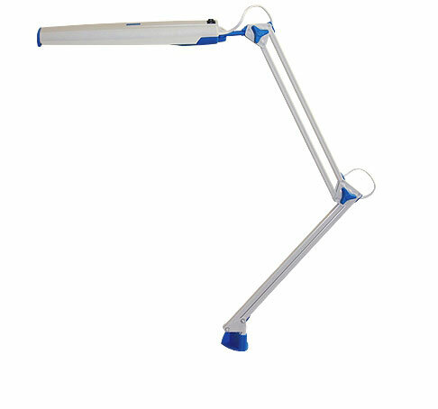 Настольная лампа Светлана-222 серо/голубой 1х11Вт 2G7 IP20 ТрансВит