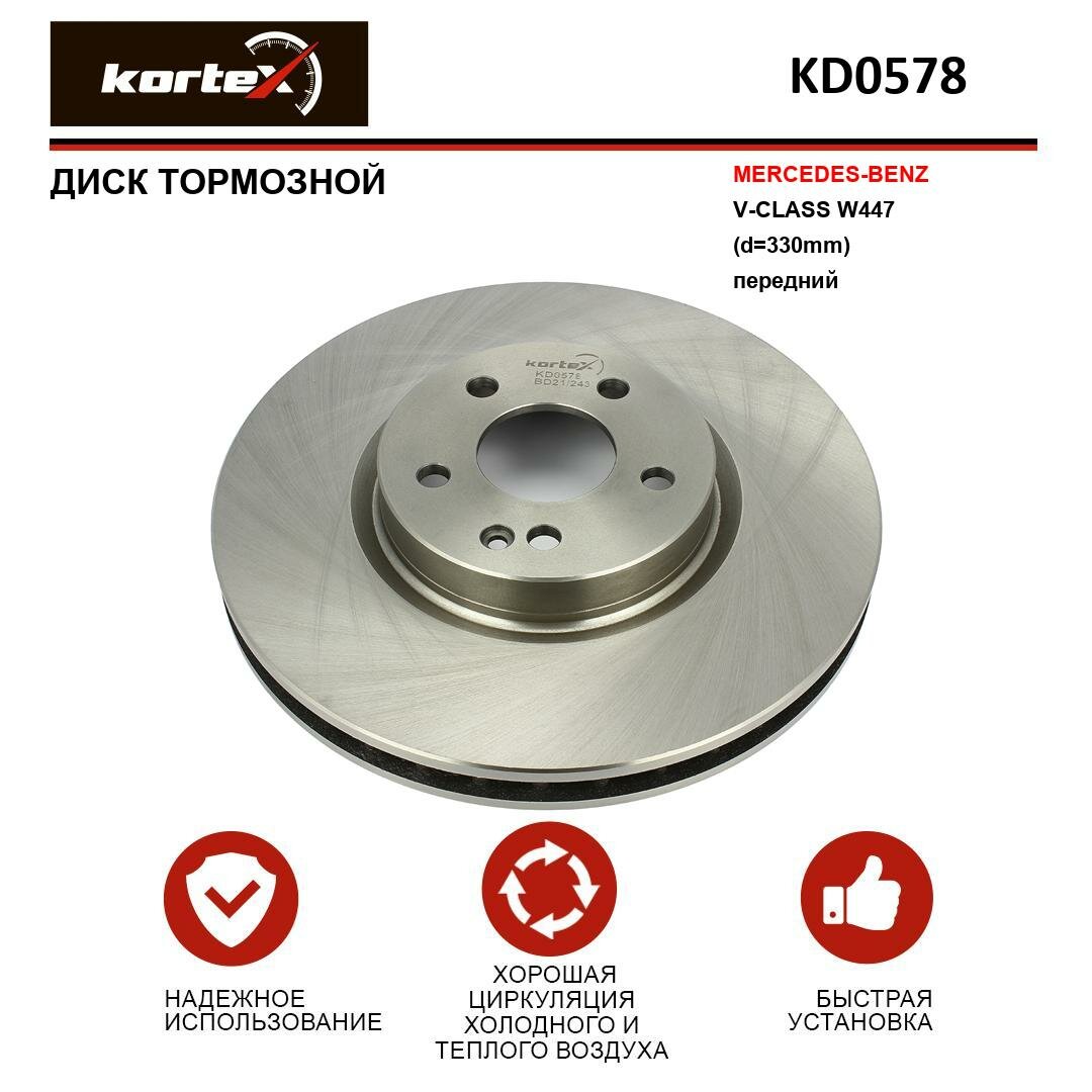 Kortex kd0578 диск тормозной