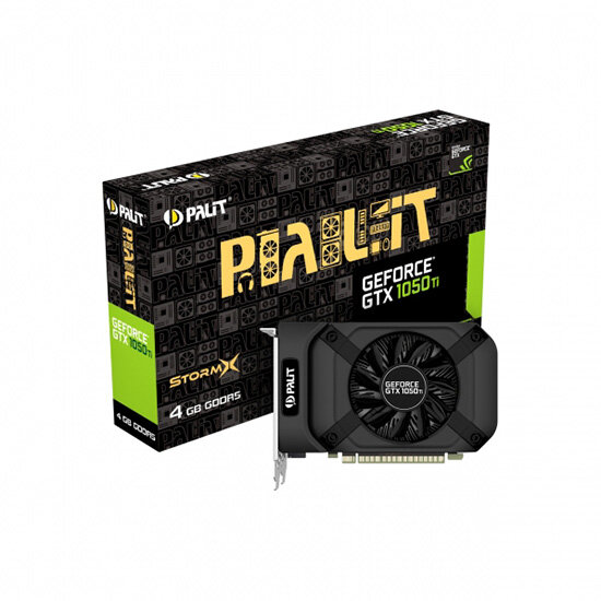 Видеокарта Palit GeForce GTX 1050 Ti StormX 4GB (NE5105T018G1-1076F)