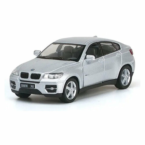 Kinsmart Модель машины BMW X6 серебристая KT5336W с 3 лет kinsmart модель машины bmw z4 coupe серебристый kt5318w с 3 лет