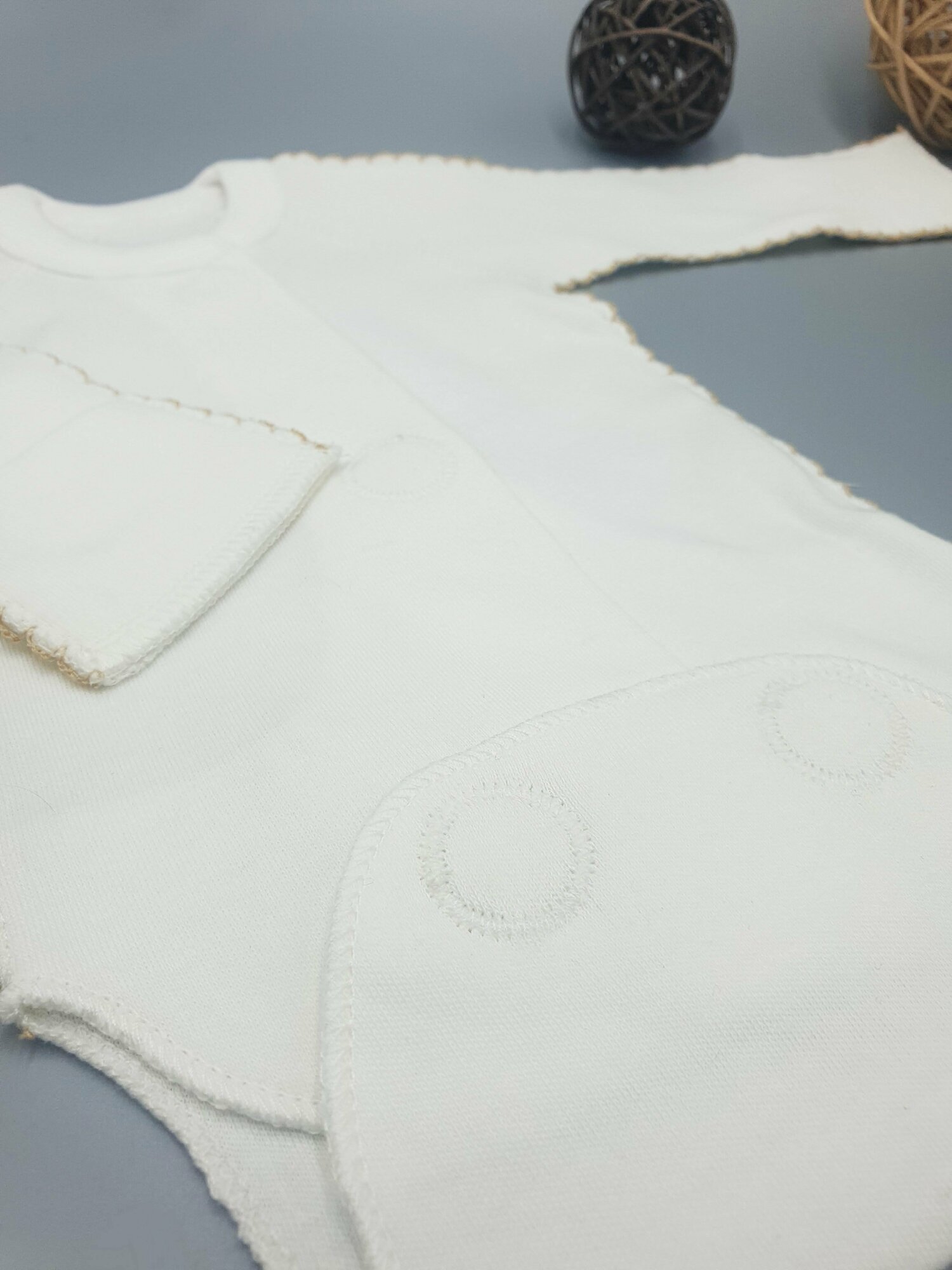 Боди Little bloom, размер 50-56, молочный — фото 1