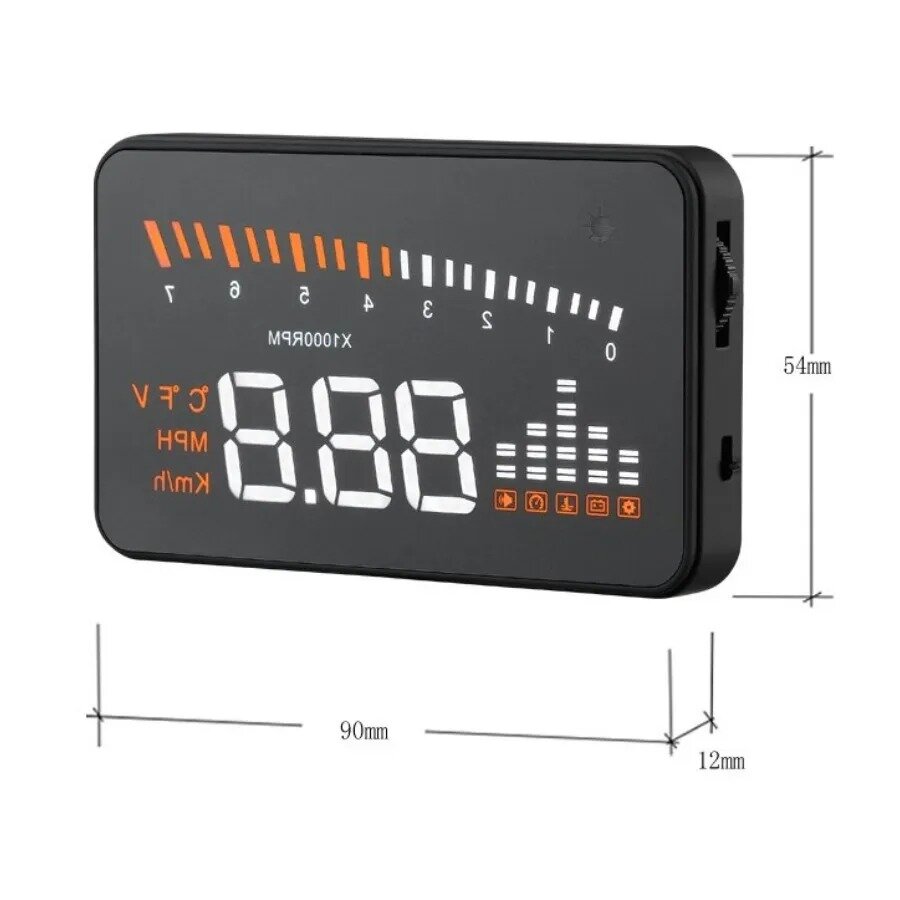 Проекционный дисплей X5 (HUD) с подключением через OBD2