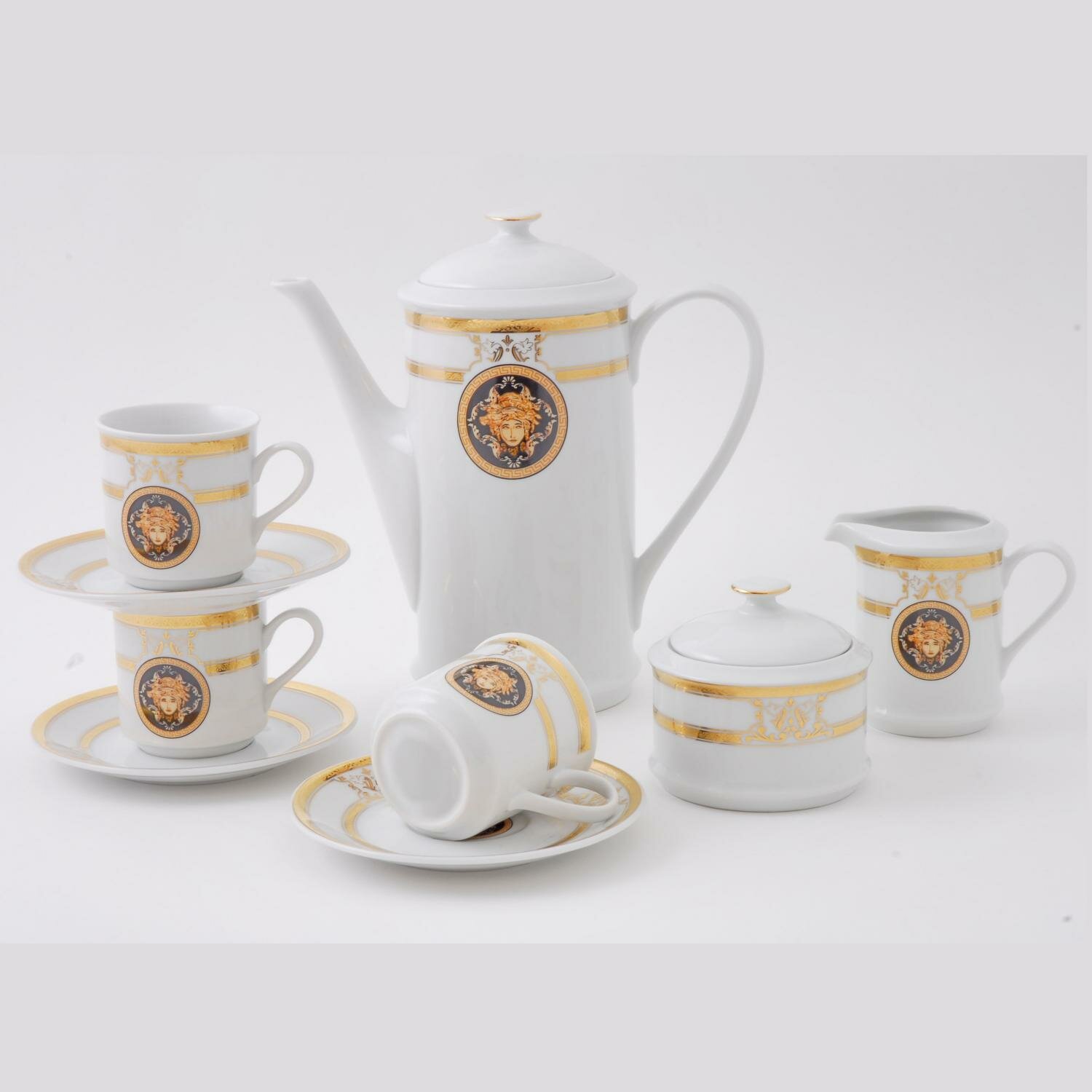 фото Кофейный сервиз Leander Sabina Versace Gold (арт. 02160714-A126)