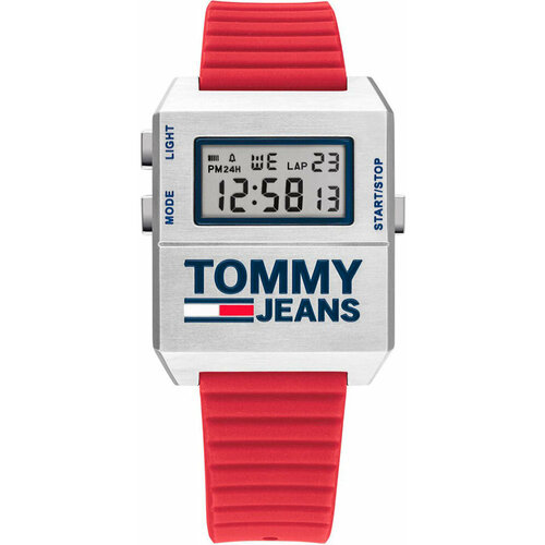 Наручные часы TOMMY HILFIGER, серебряный, красный