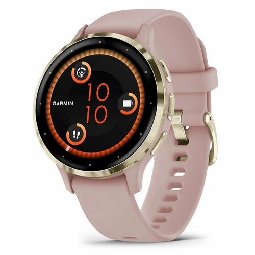 Умные часы Garmin Venu 3S Garmin Venu 3S Soft gold stainless steel bezel with dust rose case and silicone band 7140000₽