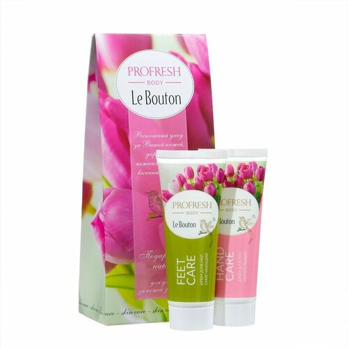 Подарочный набор Profresh Тюльпан Крем для рук 75 мл Крем для ног 75 мл 680₽