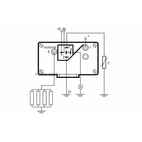 MAHLE MHG29 Реле предпускового подогрева