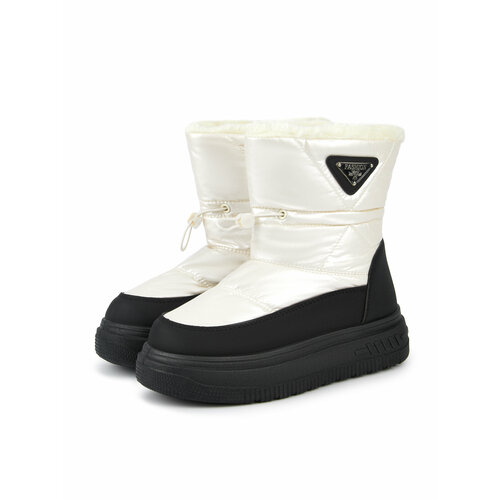 фото Полусапоги fm дутики, размер 38, белый, черный