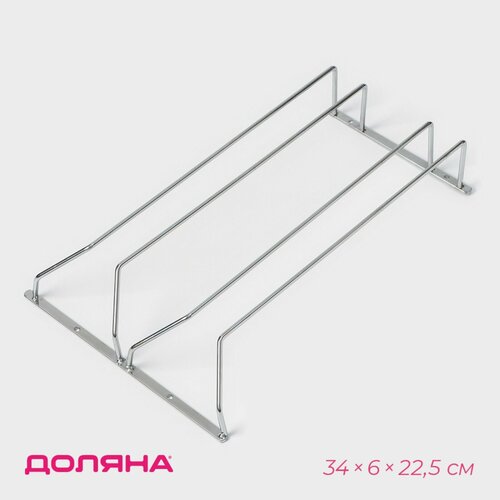 Сушилка для бокалов Доляна 1396180, 35х7х20.5 см