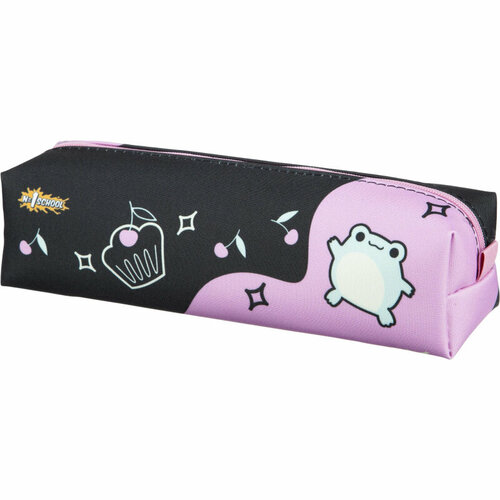Пенал 1School Froggy 2 отд ПМО 31-20 ткань мягкий 210х50х60 440₽
