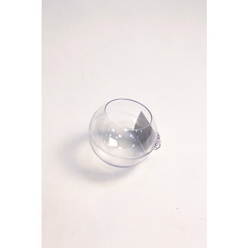 Рождественская декорация шар 8 см раскладной из 2-х половинокь(упаковка 2шт)