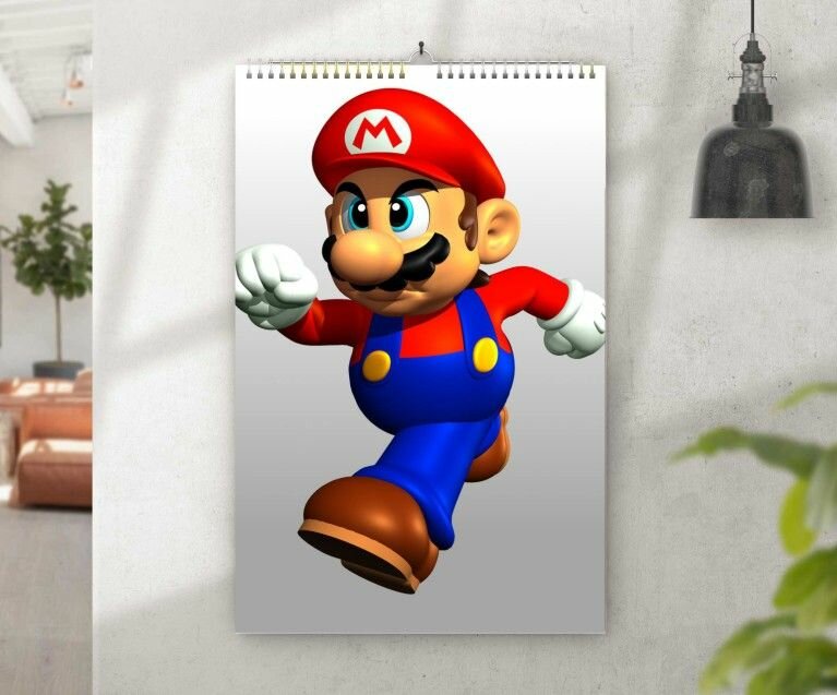 Перекидной календарь Марио/ Mario №13, А3