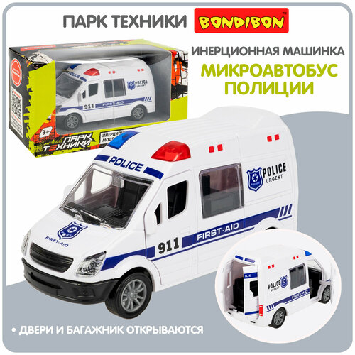 Полицейская машинка для мальчиков микроавтобус Bondibon 
