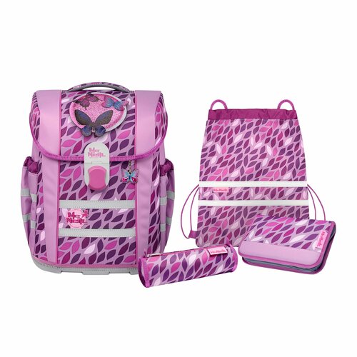 Ранец школьный McLight 2, Purple с наполнением: 2 пенала, мешок для обуви, брелок, Германия, McNeill, 31x30x26см, 9654235000