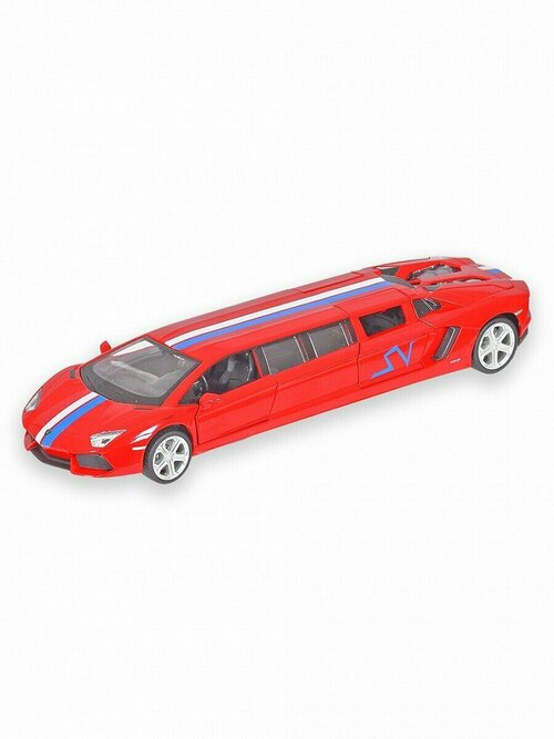 Модель машины Лимузин Lamborghini 1:32 (23см) свет, звук, инерция