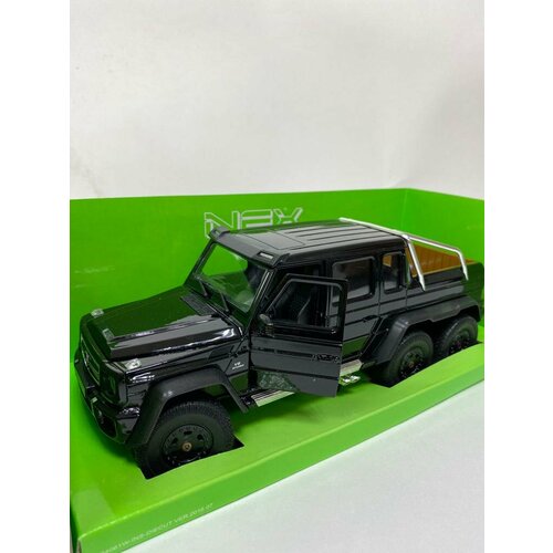 Модель автомобиля MERCEDES-BENZ G63 AMG 6X6, 1:24, 22 СМ модель гоночного автомобиля bburago 1 43 f1 amg mercedes benz w10 модель автомобиля из сплава с фотоэлементом