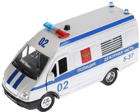 Машина "Газель Полиция" 12,5 см металлическая инерционная
