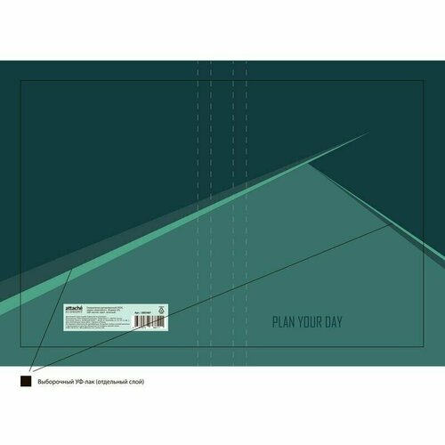 Ежедневник датированный 2024 Attache Economy Aspiration 7БЦ А5 160 листов зеленый, 1802487