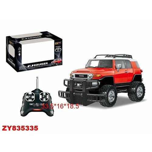 Джип радиоуправляемый GK Toyota Fj Cruiser, М 1:24, красный, в коробке (17412-866-2407А)