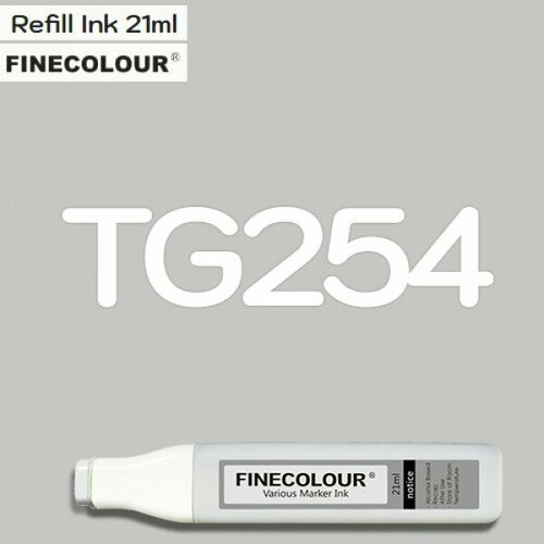 Заправка Finecolor Ink TG254 Серый тонер №4, 21 мл finecolour маркер brush ef102 rv130 коричнево розовый