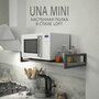 Полка настенная UNA mini LOFT, темно-коричневая, полочка навесная, прямая, 70х30х12 см, гростат