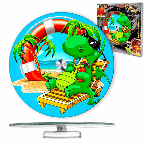 Блюдо - тортовница вращающееся сервировочное новогоднее