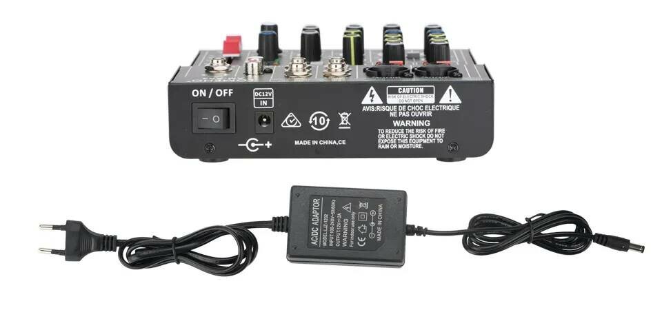 Беспроводной EQ звуковой микшер LOMEHO AM-AX3 , 2-моно/2-стерео канальный микшер, DJ-консоль с USB, Bluetooth — фото 6