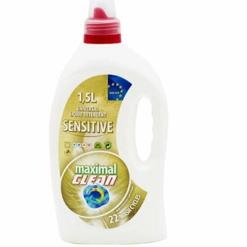 Гель для стирки Maximal Clean SENSITIVE для деликатных тканей, 1.5 л