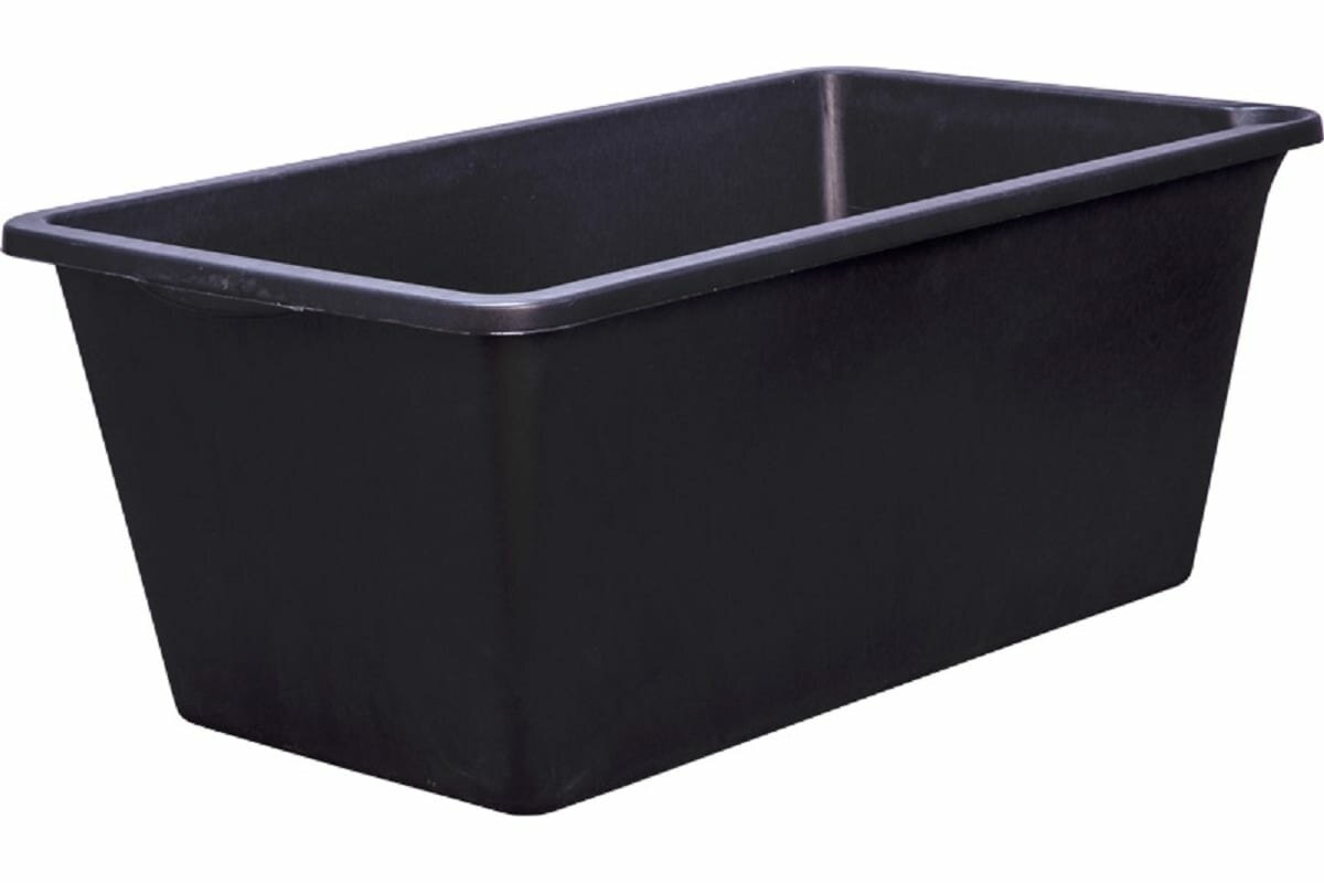 фото Емкость Тара. ру 65 л, строительная, прямоугольная, без крышки, цв. чёрный 26232