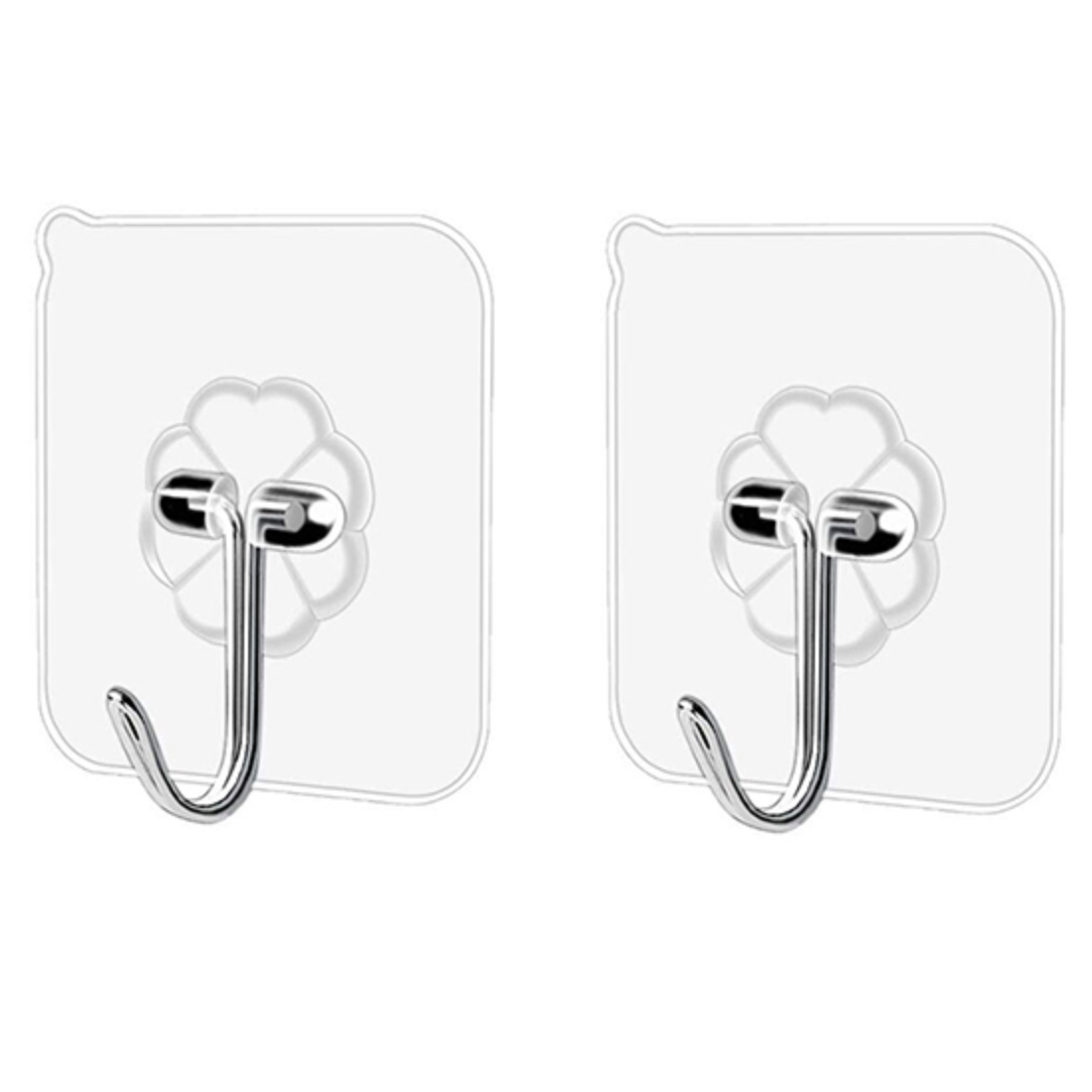 фото Присоска-крючок универсальная самоклеящаяся, прочная, сильная присоска, 2 штуки