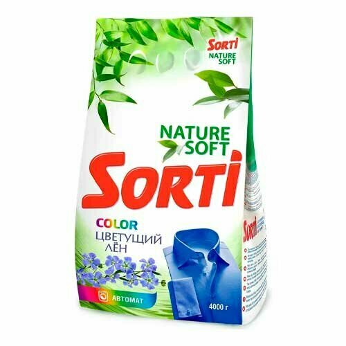 Стиральный порошок SORTI Color Цветущий лен Автомат 4500г