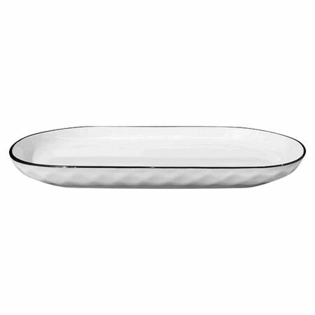 фото Блюдо ATMOSPHERE Losange 29,5х15см овальное фарфор