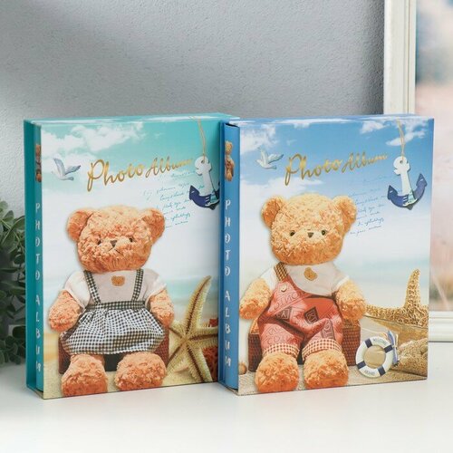 Фотоальбом на 200 фото 10х15 см Мишка на море микс 26х205х56 см 1970₽