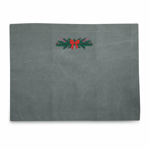 Плейсмат с вышивкой Williams Oliver Веточка 35х50 см, хлопок, оушен