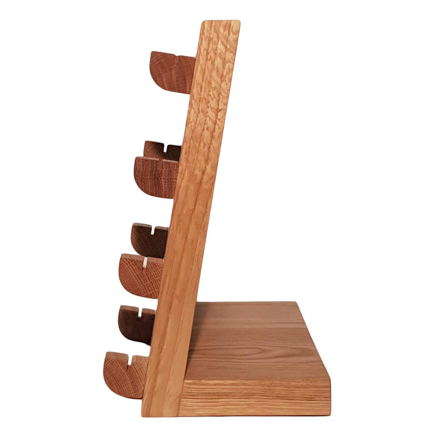 Картинки Подставка настольная для 4 кухонных ножей Woodinhome 20х12,5х26см, дуб