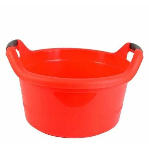 Таз пластмассовый круглый с ручками 20 л красный 1469₽