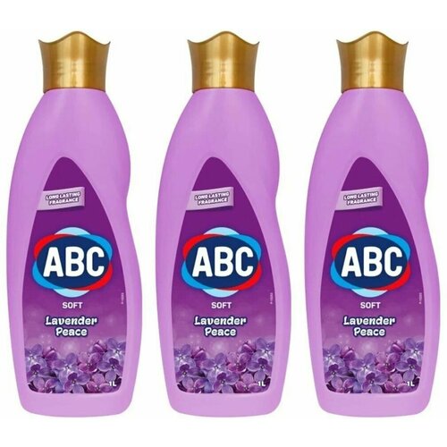 ABC Кондиционер для белья Лавандовый мир, 1 л, 3 шт