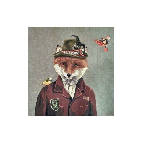 Подушка гобелен страна чудес - ЛИС (думка 50х50)