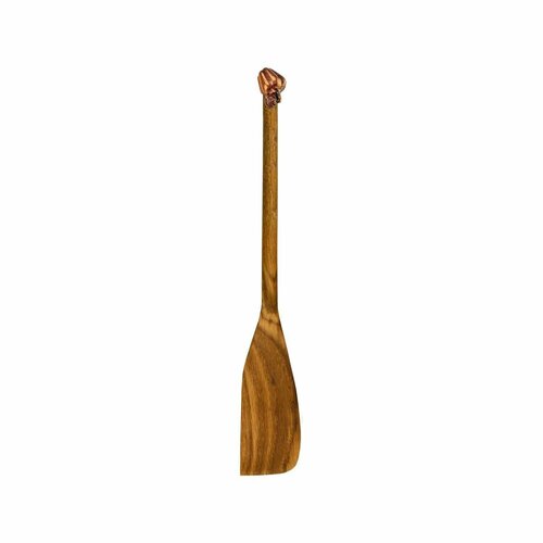Лопатка деревянная с медной накладкой узкая 'Перец'