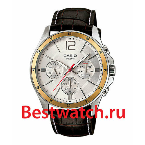 Наручные часы CASIO MTP-1374L-7A, серебряный casio mtp e173l 7a