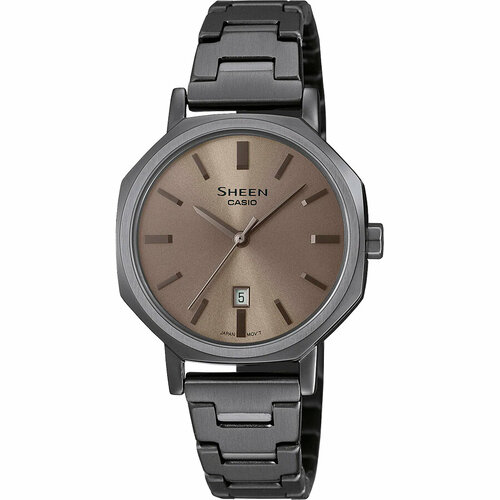фото Наручные часы casio sheen, серый, черный