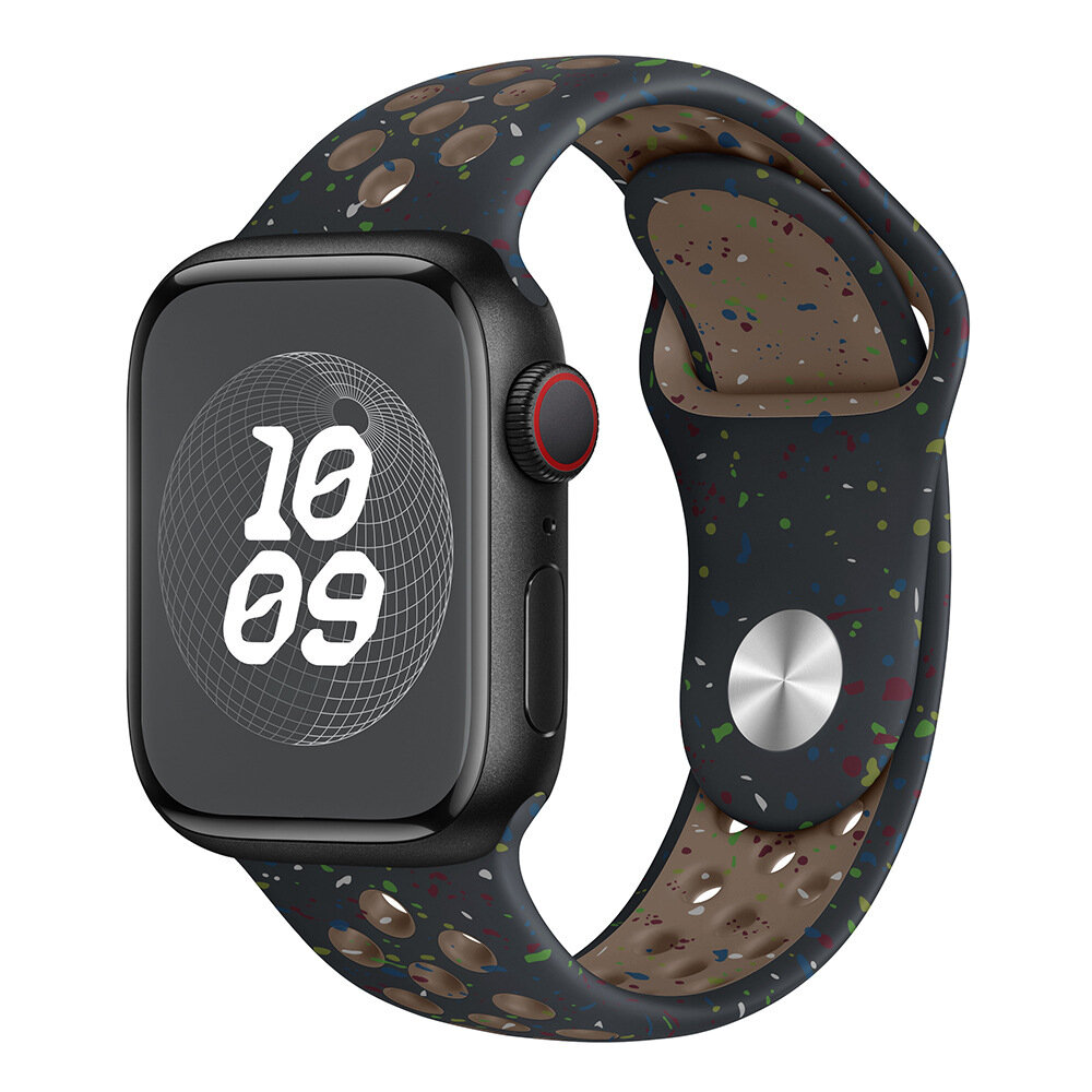 Ремешок силиконовый для Apple Watch 1-9, Ultra, SE 42 мм, 44 мм, 45 мм, 49 мм, размер M/L, цвет полночное небо