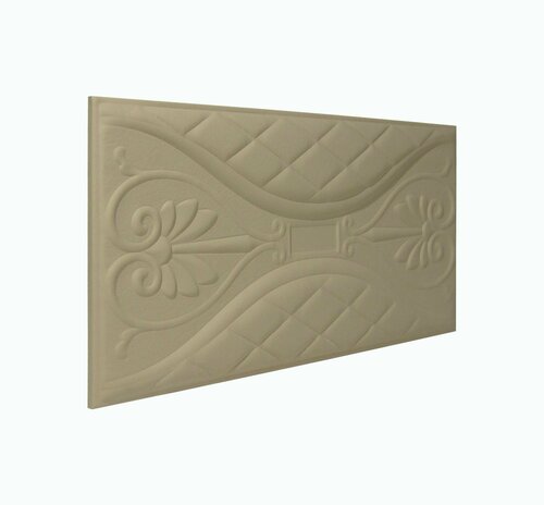 Панель стеновая мягкая из экокожи Latte Romantic светлый бежевый 30 * 60см 1шт мягкая 3D панель декор для стен и в изголовье кровати